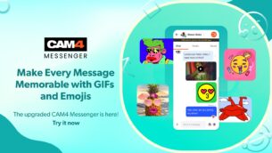 CAM4 Messenger’s Latest Upgrade Brings GIFs and Emojis to Your Chats!